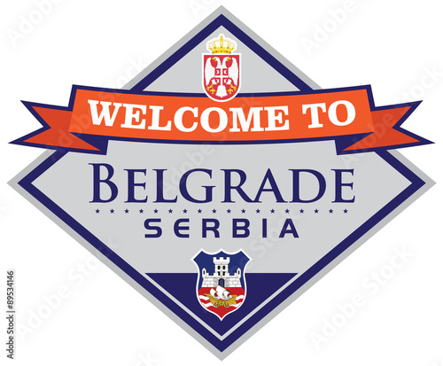 belgrade serbia sticker