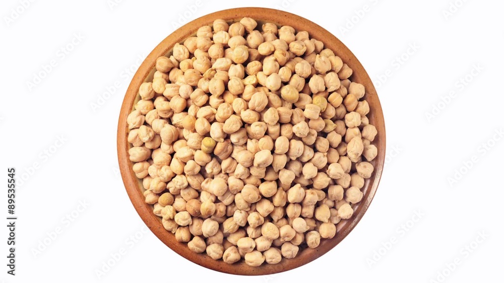 Chick-peas in a dish Chick-peas in a dish