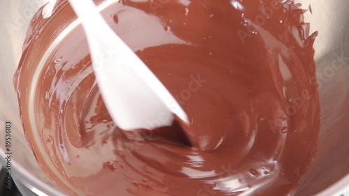 Melted chocolate