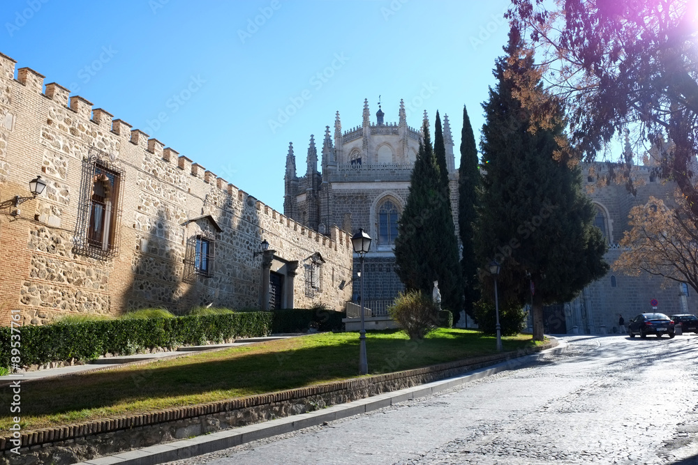 castillo de la antigua ciudad de Toledo, España