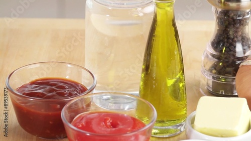 Ingredients for barbecue sauce