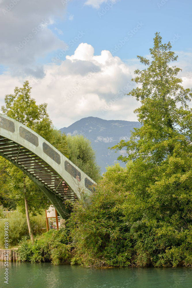 Fototapeta premium Passerelle de Chanaz