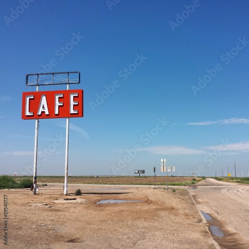 Cafe on the route 66 photo
