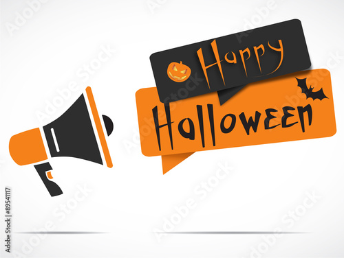 megaphone : happy halloween