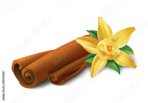 Vanilla  and cinnamon