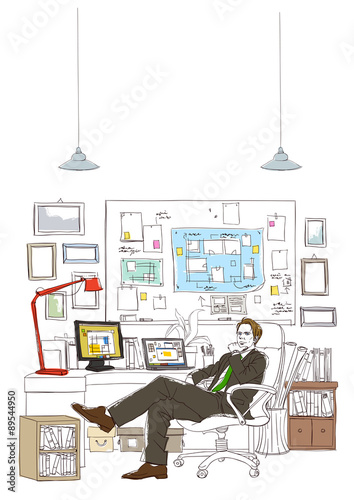 Illustration of business photo