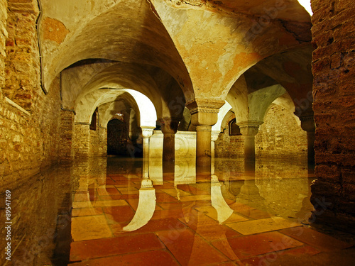 Venice undergound - The crypt under the St. Zachary Church, in Venice.  photo