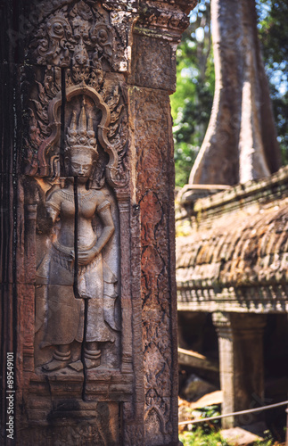 Ruin of Temple in Angkor Thom, Cambodia