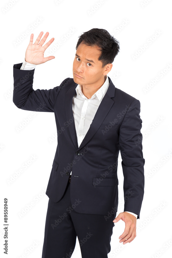 Handsome man doing different expressions in different sets of clothes: be careful Handsome man doing different expressions in different sets of clothes: be careful