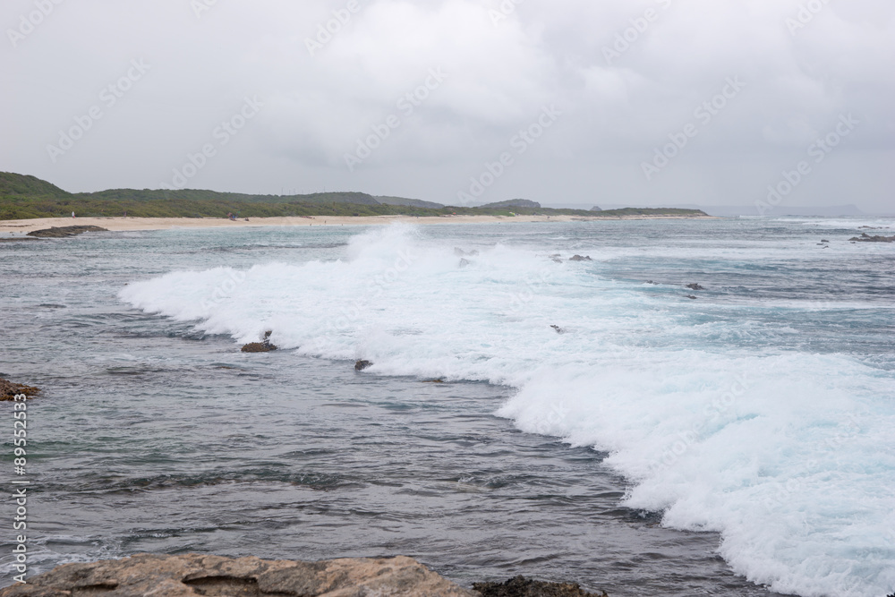 Wellen in Guadeloupe