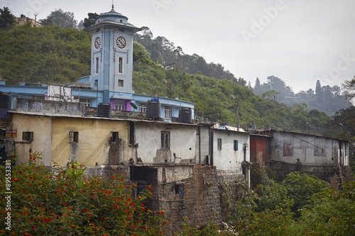 Small town taken in Nilgiri Mountains, India photo