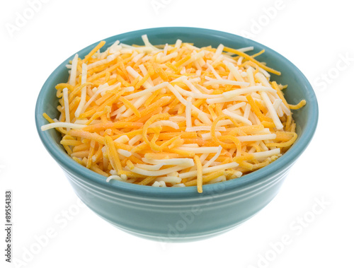 Variety of cheeses in a small bowl