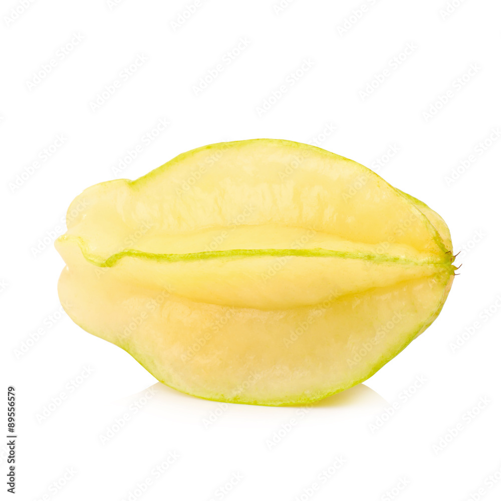 Fresh star apple fruit on white background Fresh star apple fruit on white background