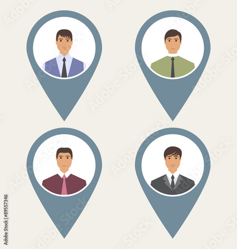 Tag set front label portrait users social network