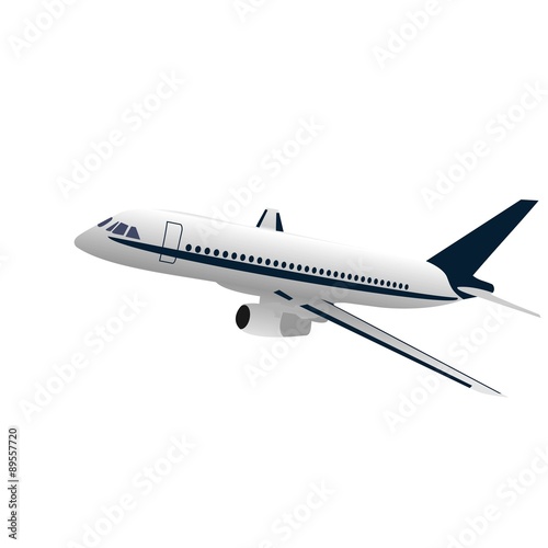 Realisic illustration airplane