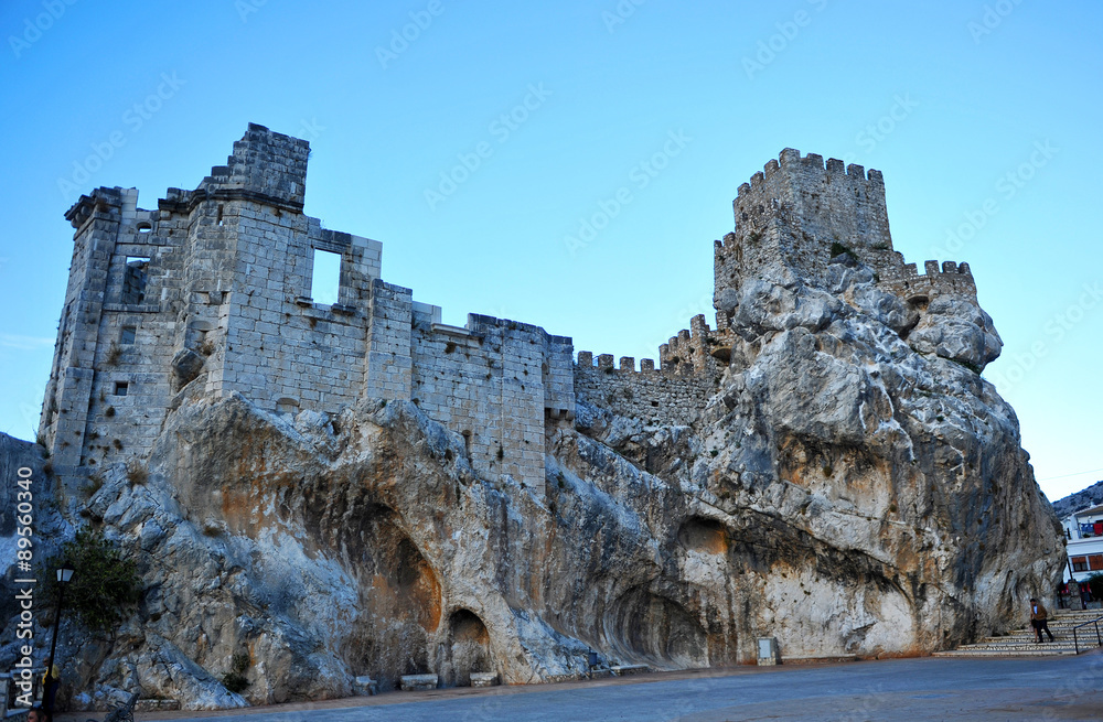 Zuheros Castle, province of Cordoba, Andalusia, Spain