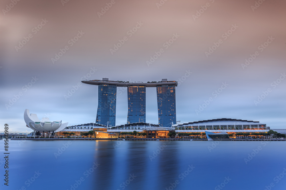 Naklejka premium Singaporetown