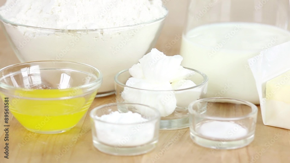 Ingredients for buttermilk biscuits