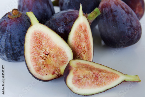 Organic figs isolated on white background 