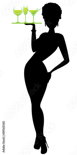 Weitress silhouette