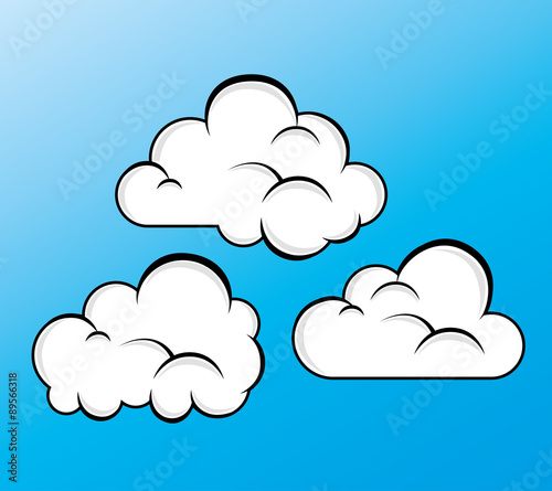 Cloud weather design.