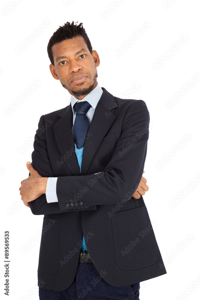 Handsome man doing different expressions in different sets of clothes: arms crossed Handsome man doing different expressions in different sets of clothes: arms crossed