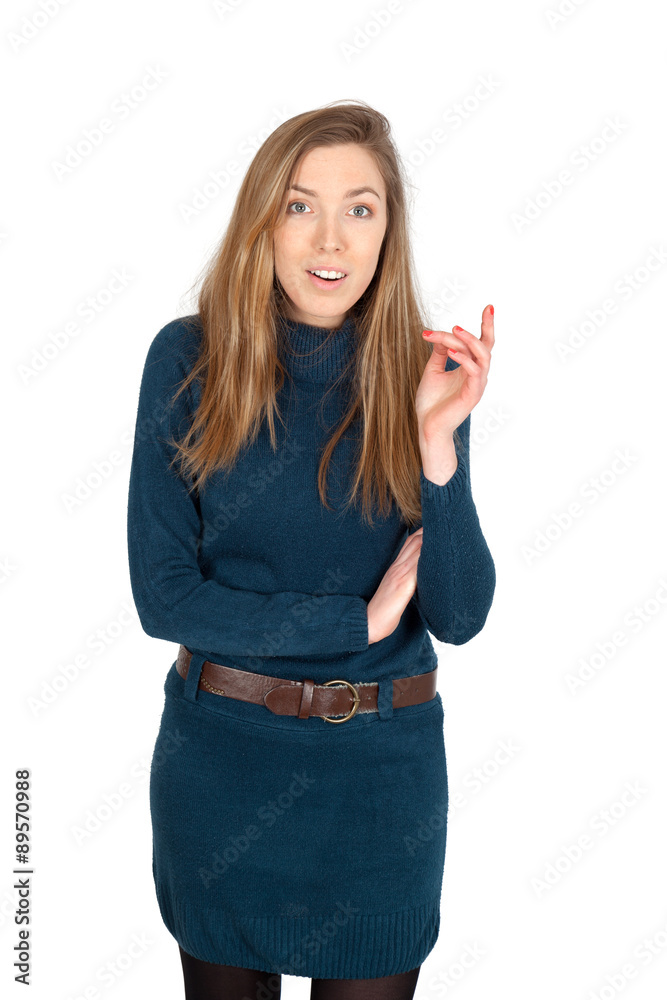 Beautiful woman doing different expressions in different sets of clothes: idea Beautiful woman doing different expressions in different sets of clothes: idea