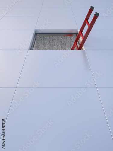 D Rendering, ladder and duct photo