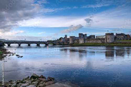 King John's Castle and Thomond Bridge in Limerick photo