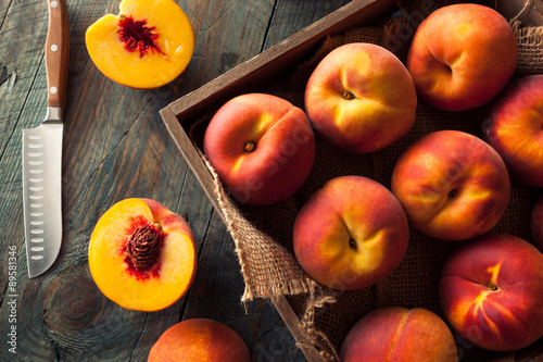 Raw Organic Yellow Peaches