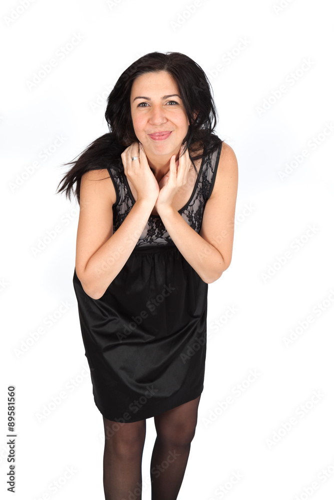 Beautiful woman doing different expressions in different sets of clothes: posing Beautiful woman doing different expressions in different sets of clothes: posing
