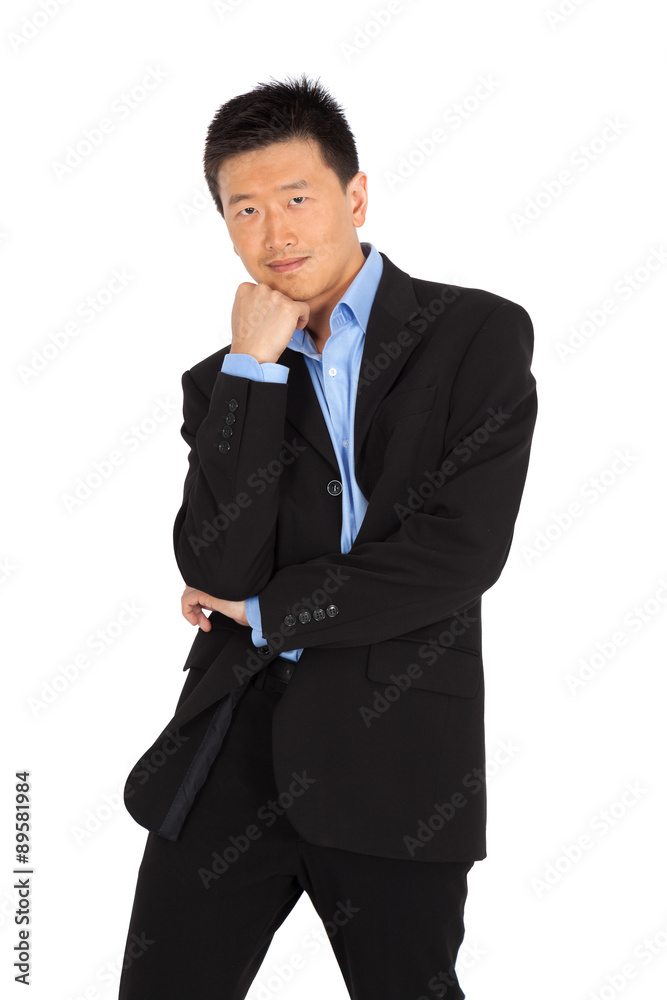 handsome man doing different expressions in different sets of clothes: posing handsome man doing different expressions in different sets of clothes: posing
