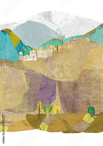 rural landscape and leaving town
