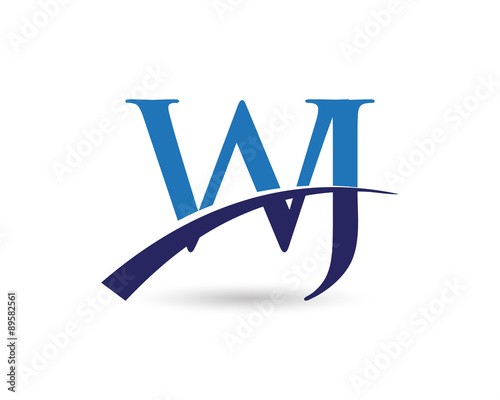 WJ Logo Letter Swoosh