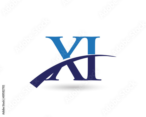 XI Logo Letter Swoosh