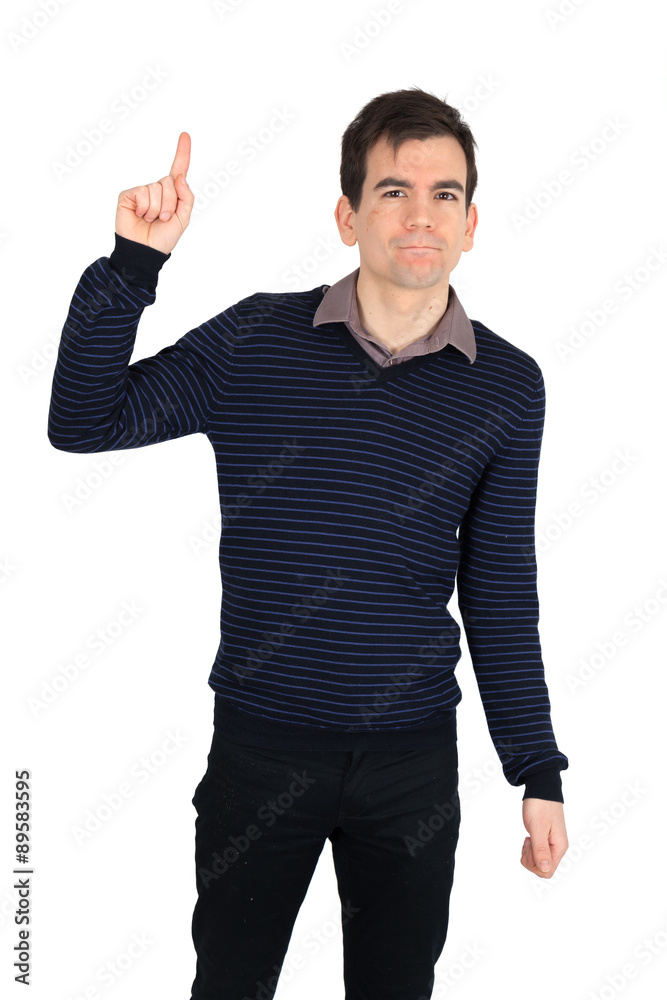 Handsome man doing different expressions in different sets of clothes: want to speak Handsome man doing different expressions in different sets of clothes: want to speak