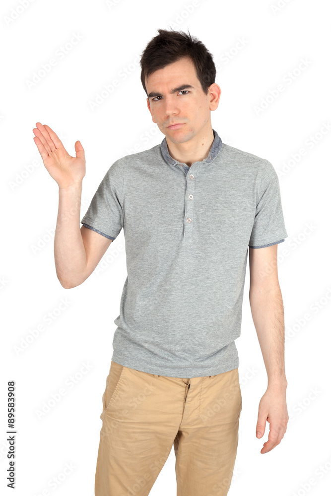 Handsome man doing different expressions in different sets of clothes: Handsome man doing different expressions in different sets of clothes: