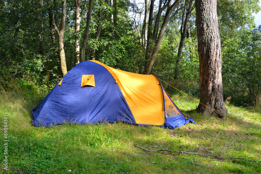 Camping tent.