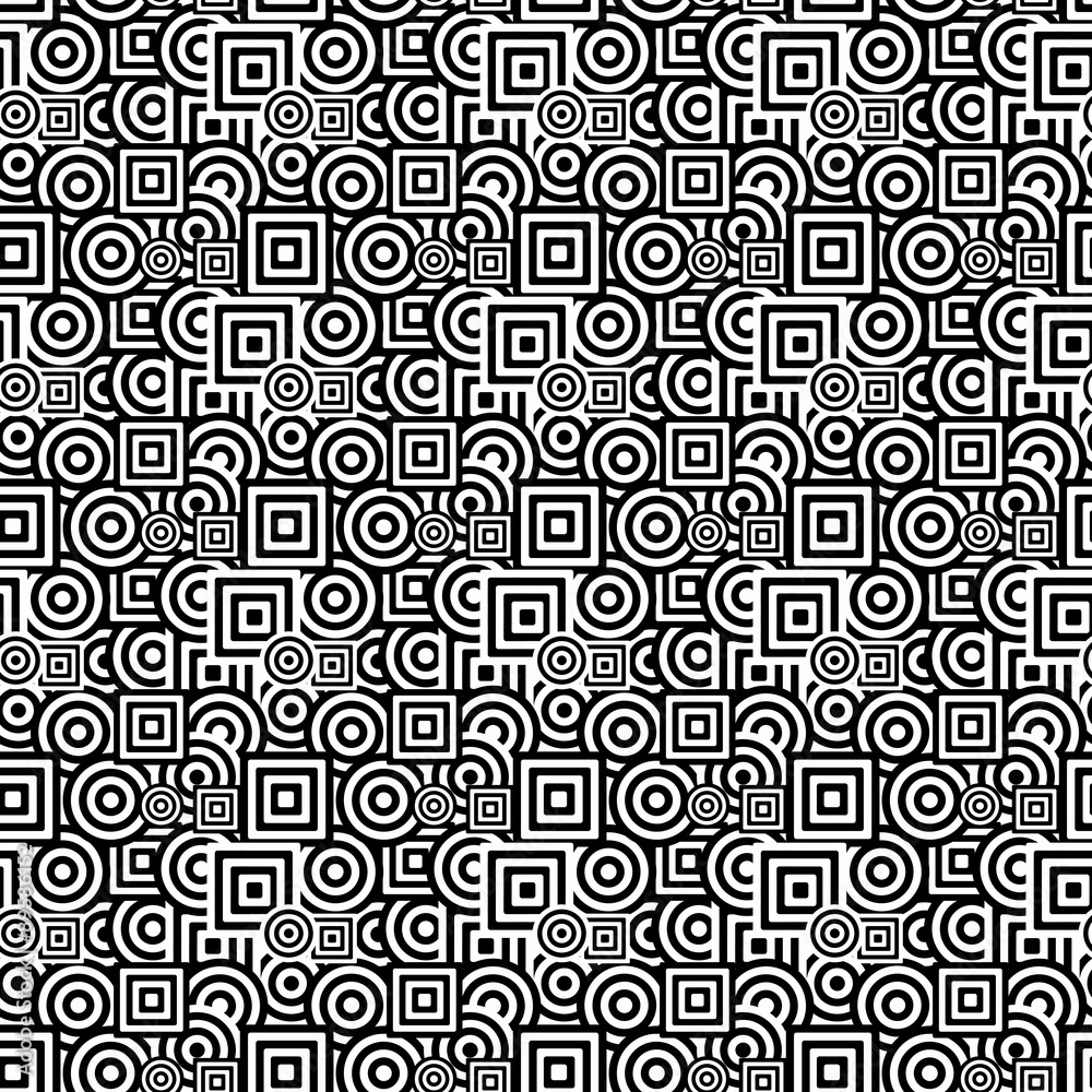 Squares & Circles Pattern