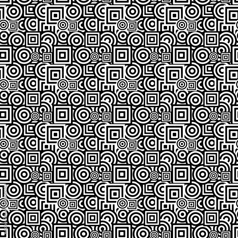 Squares & Circles Pattern