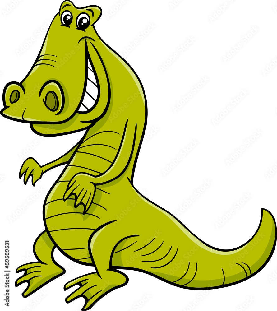 Obraz premium crocodile animal character