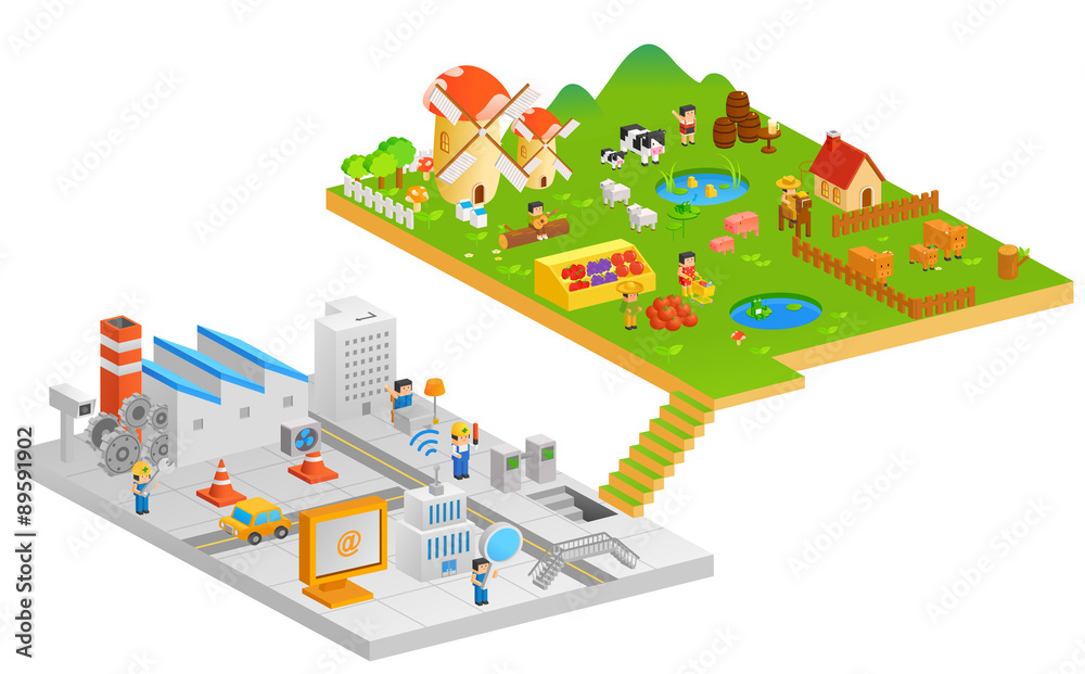 Illustration of city Illustration of city