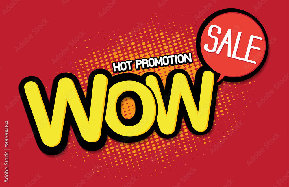 hot promotion tag abstract illustration