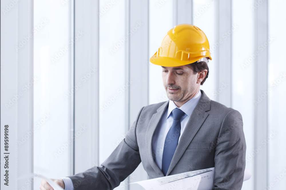Architector in hardhat Architector in hardhat