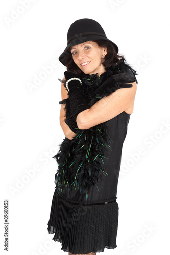 Beautiful woman doing different expressions in different sets of clothes: posing