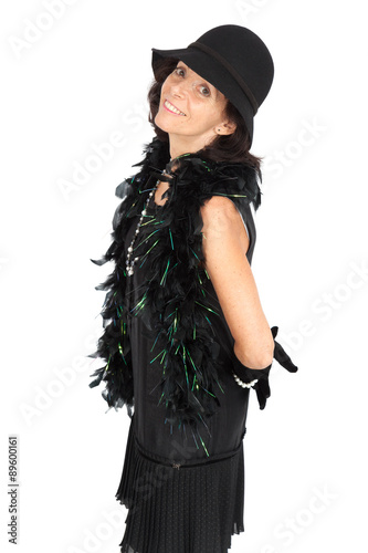 Beautiful woman doing different expressions in different sets of clothes: posing