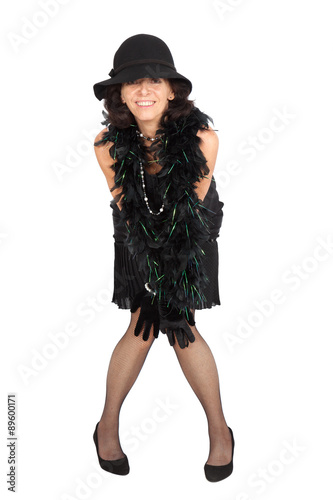 Beautiful woman doing different expressions in different sets of clothes: posing