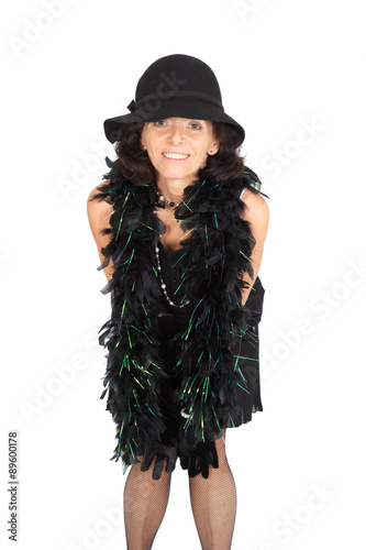 Beautiful woman doing different expressions in different sets of clothes: posing