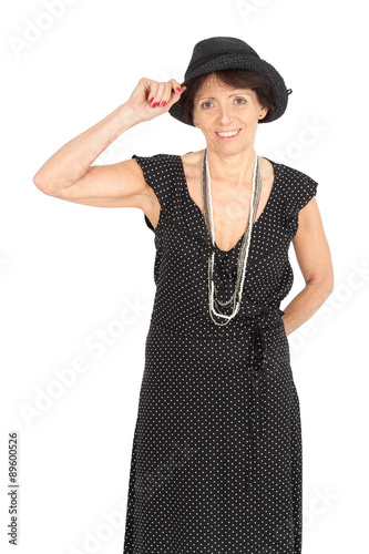 Beautiful woman doing different expressions in different sets of clothes: posing