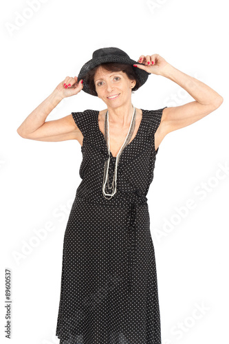 Beautiful woman doing different expressions in different sets of clothes: posing